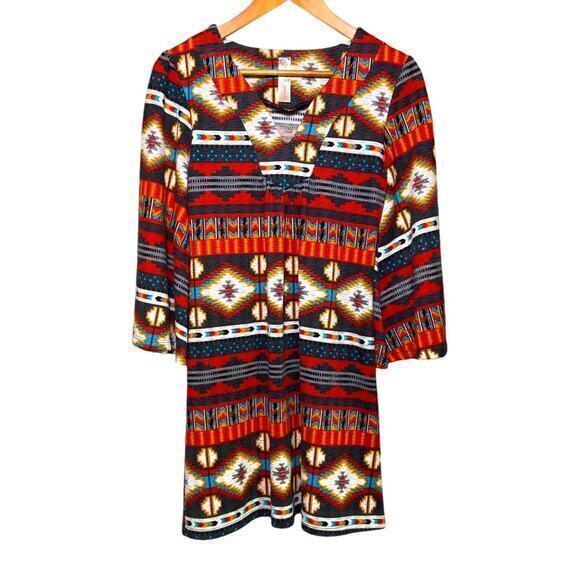 Yahada Tribal Boho Mini Dress Poncho Style Acrylic Material Size XS‎ - Picture 3 of 11